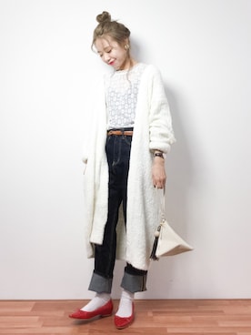 りっぴーさん(レディース・154cm)の冬コーディネート