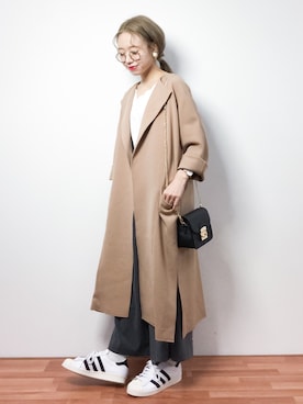 「dazzlin（ダズリン）のアイテム（ジャージ）」を使った、りっぴーさん（レディース・154cm）の冬コーディネート