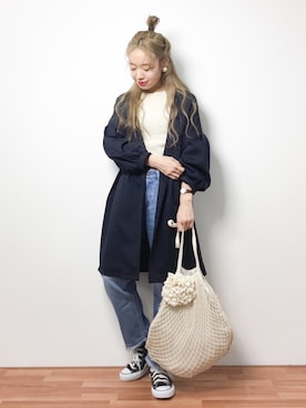 「rps（アールピーエス）のアイテム（その他アウター）」を使った、りっぴーさん（レディース・154cm）の春コーディネート
