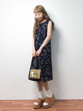 「eiπe （イーペ）のアイテム（ワンピース/ドレス）」を使った、りっぴーさん（レディース・154cm）の春コーディネート