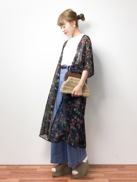 「Ameri（アメリ）のアイテム（シューズ）」を使った、りっぴーさん（レディース・154cm）の春コーディネート