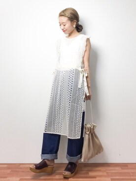 りっぴーさん(レディース・154cm)の春コーディネート