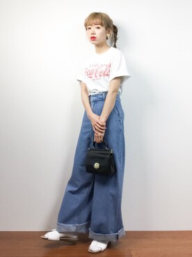 「靴下チラ見せ」｜「アイテム（サンダル）」を使った、りっぴーさん（レディース・154cm）の夏コーディネート