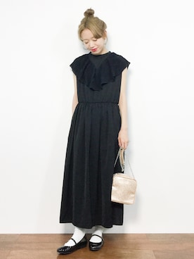 「おめかしコーデ」｜「アイテム（バレエシューズ）」を使った、りっぴーさん（レディース・154cm）の夏コーディネート