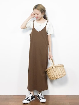「夢展望（ユメテンボウ）のアイテム」を使った、りっぴーさん（レディース・154cm）の夏コーディネート