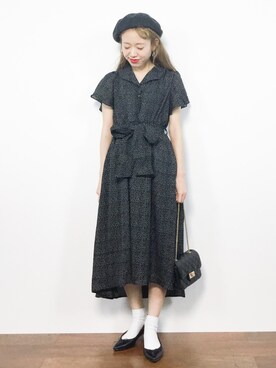 「JEANASIS（ジーナシス）のアイテム（バレエシューズ）」を使った、りっぴーさん（レディース・154cm）の夏コーディネート