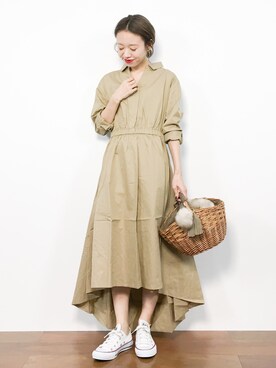 「kakatoo（カカトゥ）のアイテム」を使った、りっぴーさん（レディース・154cm）の秋コーディネート