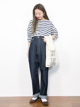 「TODAY'S SPECIAL（トゥデイズスペシャル）のアイテム（バッグ）」を使った、りっぴーさん（レディース・154cm）の秋コーディネート