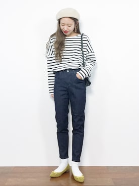 「Another Edition（アナザーエディション）のアイテム（帽子）」を使った、りっぴーさん（レディース・154cm）の秋コーディネート