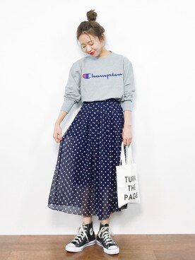 「MODE ROBE（モードローブ）のアイテム」を使った、りっぴーさん（レディース・154cm）の秋コーディネート