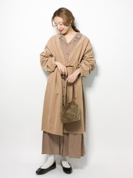 「Another Edition（アナザーエディション）のアイテム（ワンピース/ドレス）」を使った、りっぴーさん（レディース・154cm）の秋コーディネート