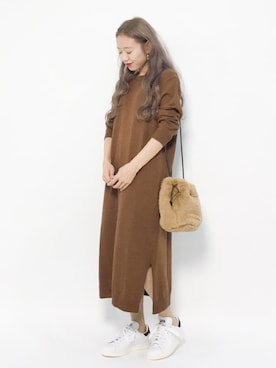 「Eldia'lu（エルディアル）のアイテム」を使った、りっぴーさん（レディース・154cm）の冬コーディネート