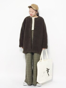 りっぴーさん（レディース・154cm）の冬コーディネート