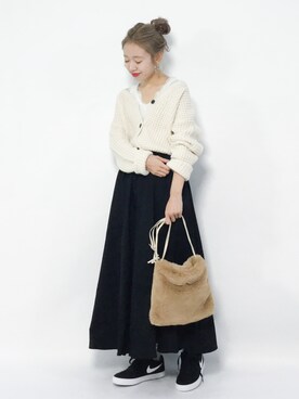 りっぴーさん（レディース・154cm）の冬コーディネート