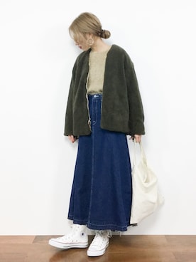 「SHIPS Days（シップスデイズ）のアイテム」を使った、りっぴーさん（レディース・154cm）の冬コーディネート