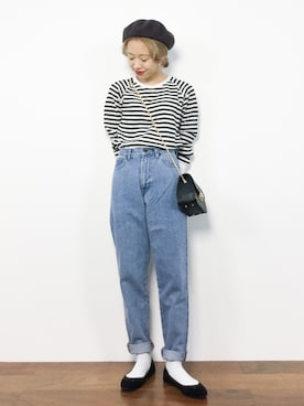 「classicalelf（クラシカルエルフ）のアイテム（バッグ）」を使った、りっぴーさん（レディース・154cm）の冬コーディネート