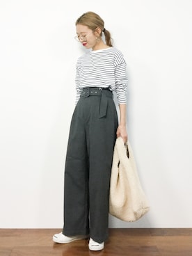 りっぴーさん（レディース・154cm）の冬コーディネート