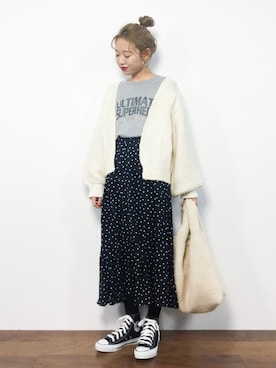 りっぴーさん(レディース・154cm)の冬コーディネート