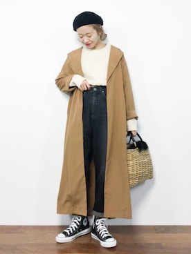 りっぴーさん(レディース・154cm)の冬コーディネート