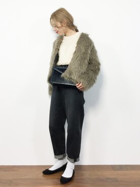 りっぴーさん(レディース・154cm)の冬コーディネート