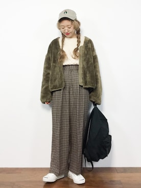 りっぴーさん（レディース・154cm）の冬コーディネート