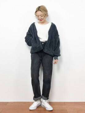 りっぴーさん(レディース・154cm)の冬コーディネート