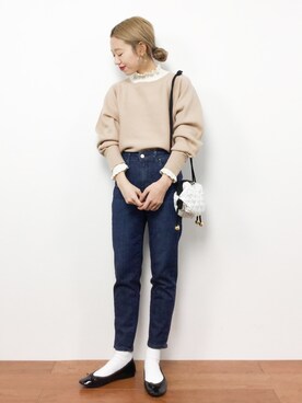 りっぴーさん(レディース・154cm)の冬コーディネート