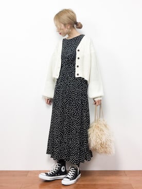 「SLOBE IENA（スローブイエナ）のアイテム」を使った、りっぴーさん（レディース・154cm）の冬コーディネート