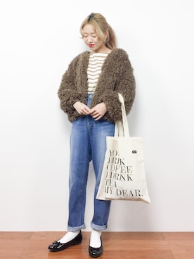 りっぴーさん（レディース・154cm）の冬コーディネート