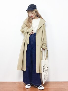 「Another Edition（アナザーエディション）のアイテム（ジャケット/アウター）」を使った、りっぴーさん（レディース・154cm）の冬コーディネート