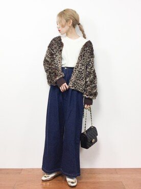 「Another Edition（アナザーエディション）のアイテム（ブルゾン）」を使った、りっぴーさん（レディース・154cm）の冬コーディネート