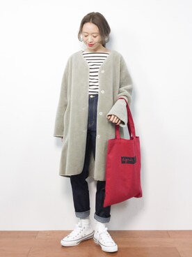 りっぴーさん(レディース・154cm)の冬コーディネート