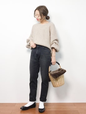 りっぴーさん（レディース・154cm）の冬コーディネート