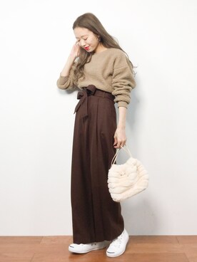 りっぴーさん（レディース・154cm）の冬コーディネート