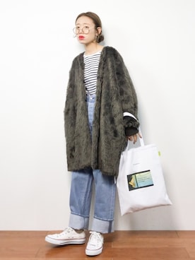 りっぴーさん(レディース・154cm)の冬コーディネート