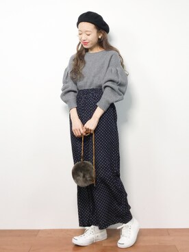 りっぴーさん（レディース・154cm）の冬コーディネート