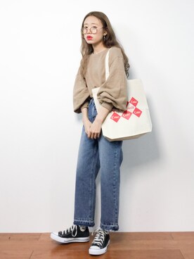 「chuu（チュー）のアイテム」を使った、りっぴーさん（レディース・154cm）の冬コーディネート