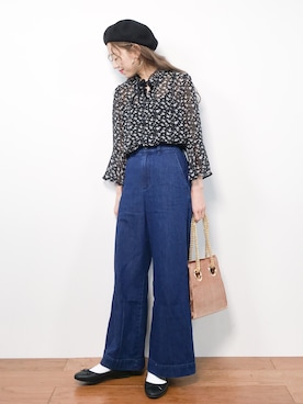 りっぴーさん(レディース・154cm)の冬コーディネート