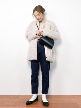 りっぴーさん(レディース・154cm)の冬コーディネート