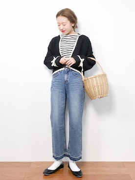 「chuu（チュー）のアイテム」を使った、りっぴーさん（レディース・154cm）の冬コーディネート