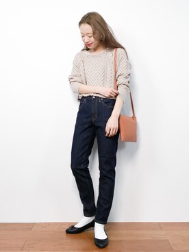 りっぴーさん(レディース・154cm)の冬コーディネート