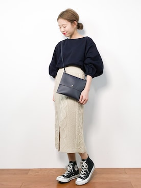 りっぴーさん（レディース・154cm）の冬コーディネート