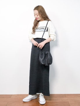 りっぴーさん(レディース・154cm)の冬コーディネート