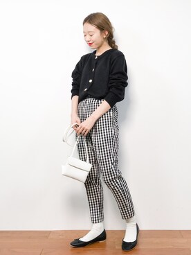 「chuu（チュー）のアイテム」を使った、りっぴーさん（レディース・154cm）の春コーディネート
