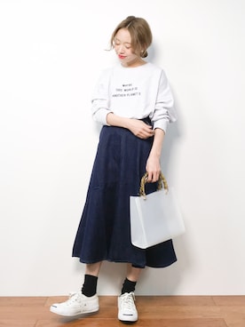 りっぴーさん（レディース・154cm）の春コーディネート