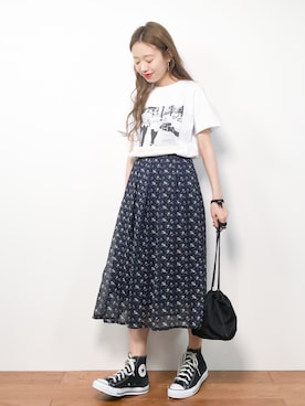 りっぴーさん（レディース・154cm）の春コーディネート