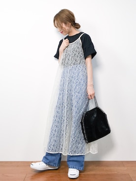 りっぴーさん（レディース・154cm）の春コーディネート