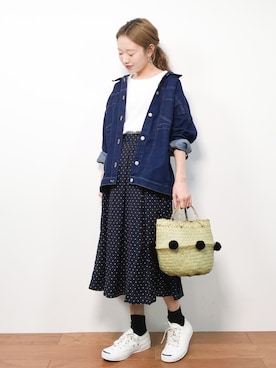 りっぴーさん（レディース・154cm）の春コーディネート