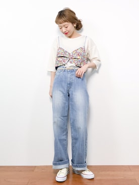 りっぴーさん(レディース・154cm)の春コーディネート