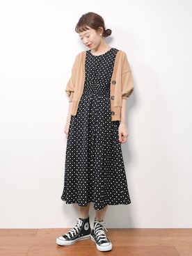 「kutir（クティール）のアイテム（ワンピース/ドレス）」を使った、りっぴーさん（レディース・154cm）の夏コーディネート